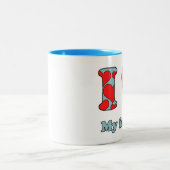 Tasse 2 Couleurs J'aime mon père (Centre)