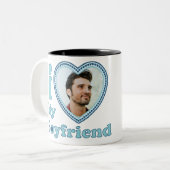 Tasse 2 Couleurs J'Aime Mon Petit Ami (Devant gauche)