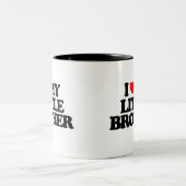 TASSE 2 COULEURS J'AIME MON PETIT FRÈRE (Centre)