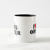 Tasse 2 Couleurs J'Aime Mon Policier (Centre)