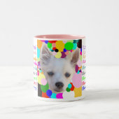 Tasse 2 Couleurs J'aime mon Pomchi (Centre)