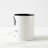 Tasse 2 Couleurs J'aime mon poogle (Centre)