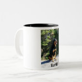 Tasse 2 Couleurs J'aime mon Rotti ! (Devant gauche)