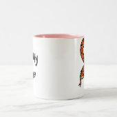 Tasse 2 Couleurs J'aime mon serpent (nom d'espèce personnalisé) (Centre)