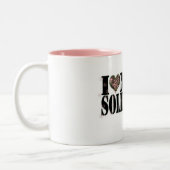 Tasse 2 Couleurs J'aime mon soldat (Gauche)