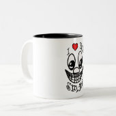 Tasse 2 Couleurs J'Aime Mon Sourire (Devant gauche)