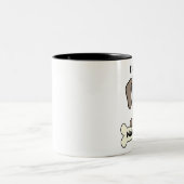 Tasse 2 Couleurs J'aime mon Weimaraner (Centre)