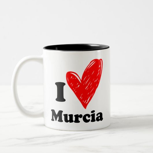 Tasse 2 Couleurs J'aime Murcia (Gauche)