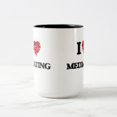 Tasse 2 Couleurs J'aime négocier (Centre)