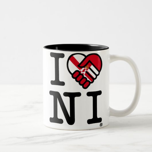 Tasse 2 Couleurs J'aime NI (Droit)