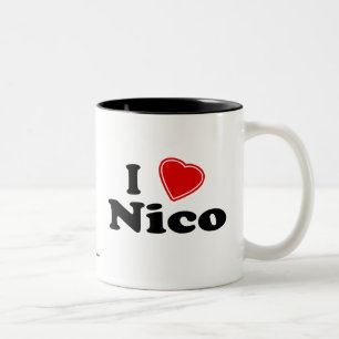 Tasse 2 Couleurs J'aime Nico