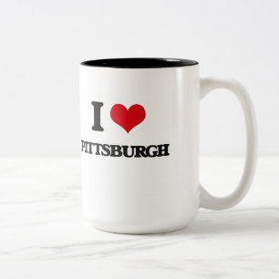 Tasse 2 Couleurs J'aime Pittsburgh
