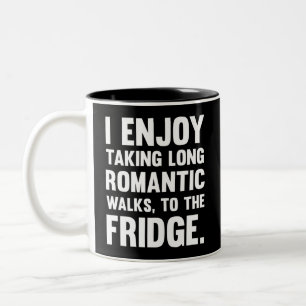 Tasse 2 Couleurs J'aime prendre le long romantique.. Drôle de dire