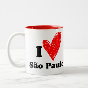 Tasse 2 Couleurs J'aime São Paulo