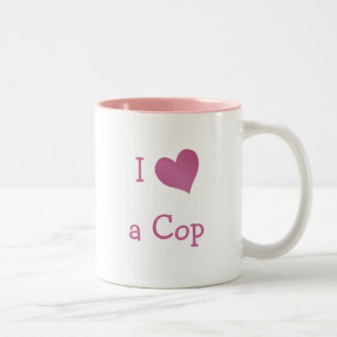 Tasse 2 Couleurs J'aime un flic