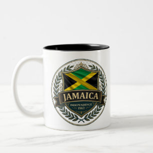 Tasse 2 Couleurs Jamaica Heritage Crest Fierté caribéenne