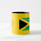 Tasse 2 Couleurs JAMAÏQUE Écriture DRAPEAU Customisé Patriotique Ja (Centre)