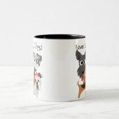 Tasse 2 Couleurs Jamais Assez De Chiens (Centre)