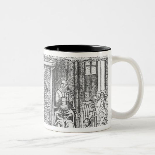 Tasse 2 Couleurs James I de l'Angleterre à la cour (Droit)