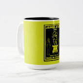 Tasse 2 Couleurs James Joyce Dublin Irlande (Devant gauche)