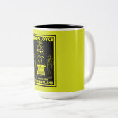 Tasse 2 Couleurs James Joyce Dublin Irlande (Devant droit)