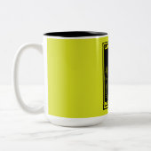 Tasse 2 Couleurs James Joyce Dublin Irlande (Gauche)