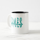 Tasse 2 Couleurs James orthographe&significations (Devant gauche)