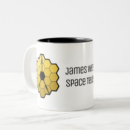 Tasse 2 Couleurs James Webb Space Telescope Yellow Mirro Custom (Devant gauche)