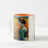 Tasse 2 Couleurs Jane Eyre Cite Monet Style Peinture (Devant gauche)