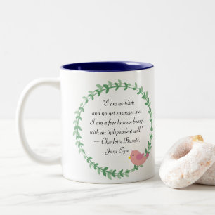 Tasse 2 Couleurs Jane Eyre Je Ne Suis Pas Cité D'Oiseau