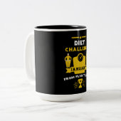 Tasse 2 Couleurs Janvier Perte de poids Félicitations (Devant gauche)