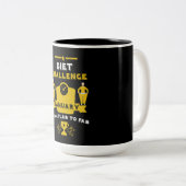 Tasse 2 Couleurs Janvier Perte de poids Félicitations (Devant droit)
