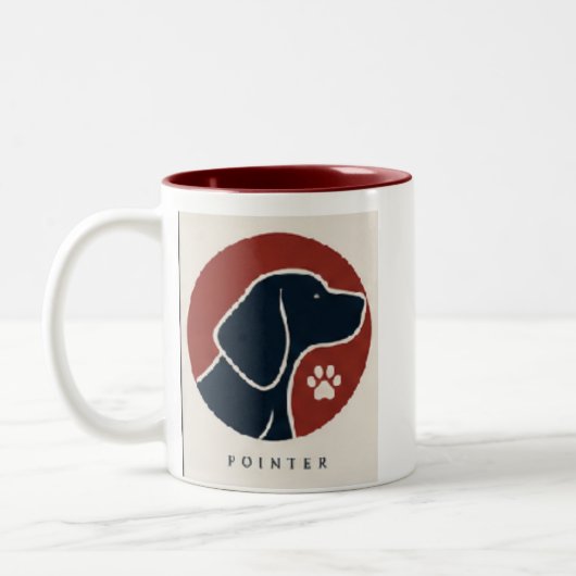 Tasse 2 Couleurs japan pointer (Gauche)