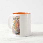 Tasse 2 Couleurs Japon Graving Three Geisha 1911 (Devant gauche)