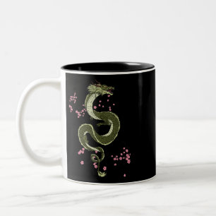 Tasse 2 Couleurs Japonais Tokyo Dragon asiatique style 80's rétro 3