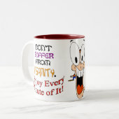 Tasse 2 Couleurs J'APPRÉCIE LA FOLIE (v1) (Devant gauche)