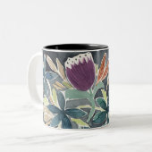 Tasse 2 Couleurs Jardin aux fleurs aquarelles (Devant gauche)