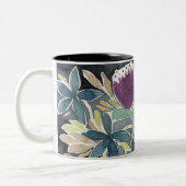 Tasse 2 Couleurs Jardin aux fleurs aquarelles (Gauche)