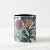 Tasse 2 Couleurs Jardin aux fleurs aquarelles (Centre)