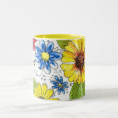 Tasse 2 Couleurs Jardin aux fleurs blanches (Centre)