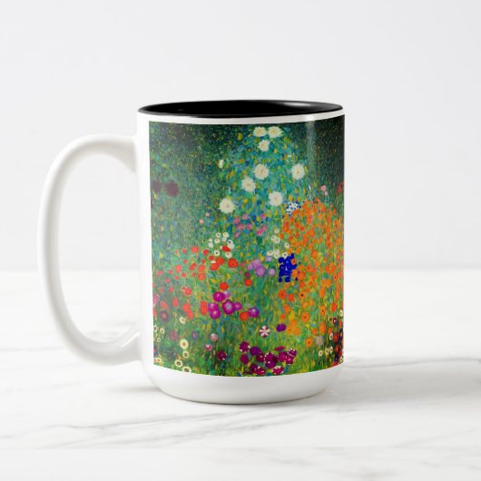 Tasse 2 Couleurs Jardin aux fleurs Gustav Klimt (Gauche)