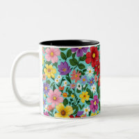 Jardin Floral de Fleurs Sauvages Vibrantes d'Été M