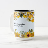 Tasse 2 Couleurs Jardin Jaune et soleil (Devant gauche)