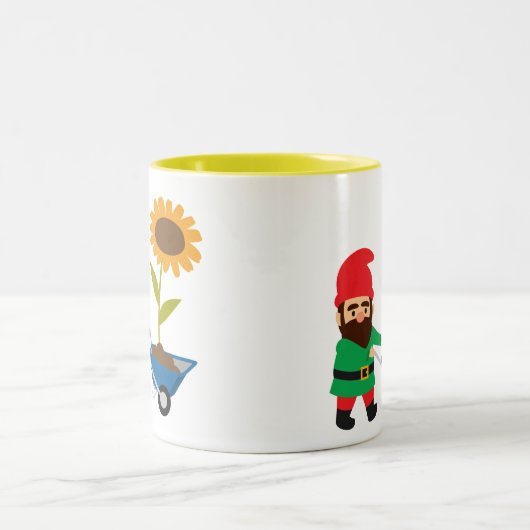 Tasse 2 Couleurs Jardin mignon devient amusant (Centre)