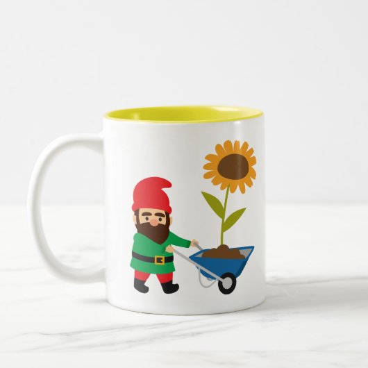 Tasse 2 Couleurs Jardin mignon devient amusant (Gauche)