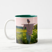 Tasse 2 Couleurs Jardin Scarecrow Nature Personnalisée (Gauche)