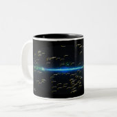 Tasse 2 Couleurs Jardin Worlds Science Team Mug, Noir (Devant gauche)