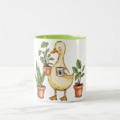 Tasse 2 Couleurs Jardinage de l'oie idiote - Alimenté par les plant (Centre)