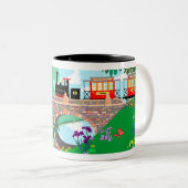 Tasse 2 Couleurs Jardinage + Railroading (Devant droit)