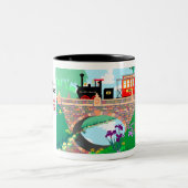 Tasse 2 Couleurs Jardinage + Railroading (Centre)